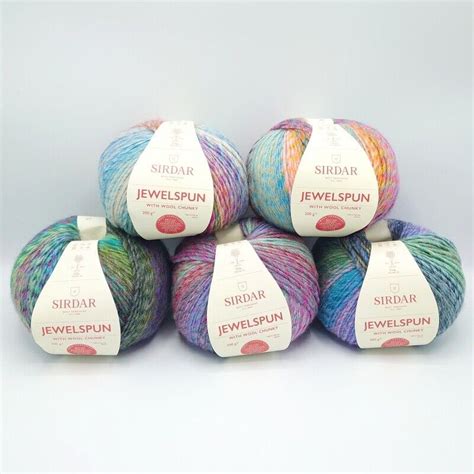 Sirdar Jewelspun Chunky Variegated Knitting Crochet Yarn 200g Ebay