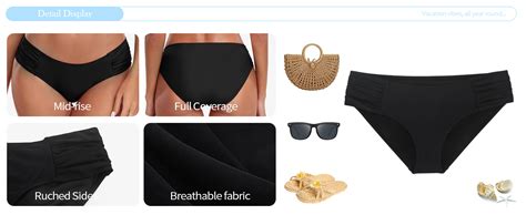 Ocean Blues Women S Ruched Sides Bikini Bottom Full Coverage Bikini Bottom Amazon Co Uk Fashion