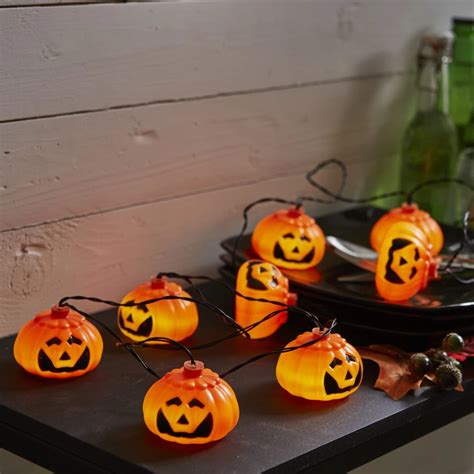 Łańcuch dekoracyjny Dynie Led HALLOWEEN na baterie 728 80 AMLED