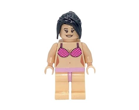 Bikini Naked Minifigure Custom Design Printed On Lego Parts Etsy