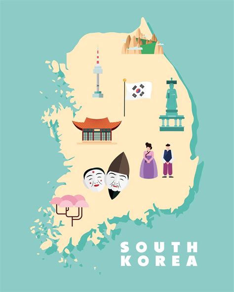 South Korea Map Artofit