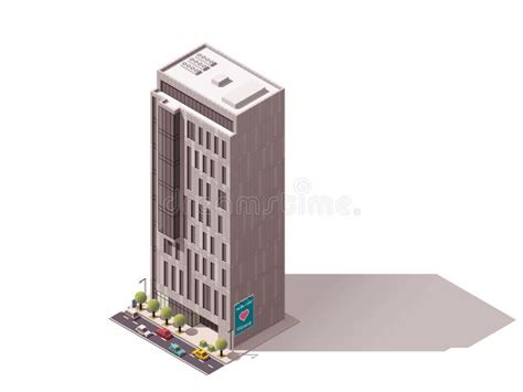 Edificio Isométrico Del Vector Ilustración Del Vector Ilustración De