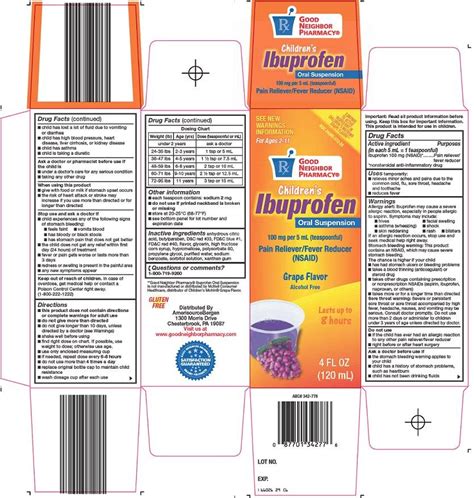 Good Neighbor Ibuprofen Suspension Fda Prescribing Information Side