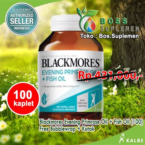 Jual Blackmores Evening Primrose Oil Fish Oil Isi 100 Tablet Kalbe