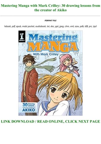 Unlimited Ebook Mastering Manga With Mark Crilley Drawing Lessons