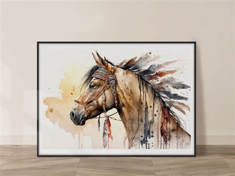 Abstract Indian Horse Paintings