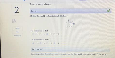 Solved Be Sure To Answer All Parts Part Identify The Chegg