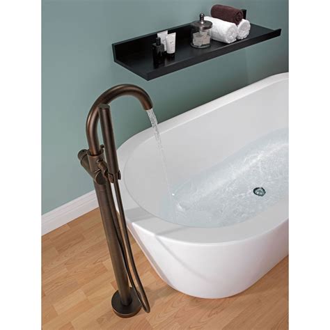 Delta Trinsic Venetian Bronze Floor Mount Freestanding Tub Filler W Va