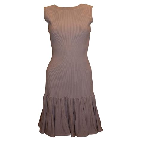 Azzedine Ala A Metallic Jacquard Knit Mini Dress At Stdibs Alaia