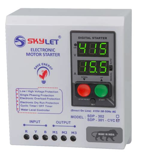 Fully Automatic Three Phase Digital Motor Starter Hp At In