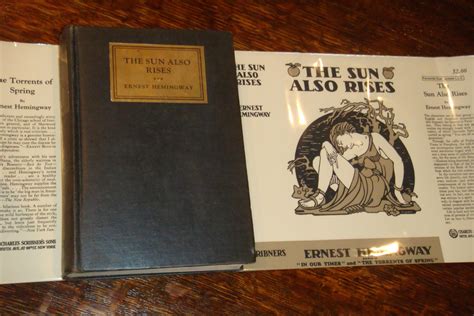 The Sun Also Rises Stoppped By Hemingway Ernest Very Good Hardcover 1926 1st Edition