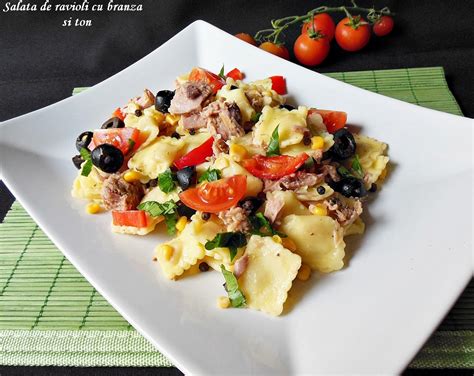 Rocsy In Bucatarie Salata De Ravioli Cu Branza Si Ton