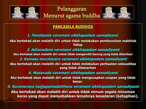 PPT Pelanggaran Menurut Agama Buddha PowerPoint Presentation Free