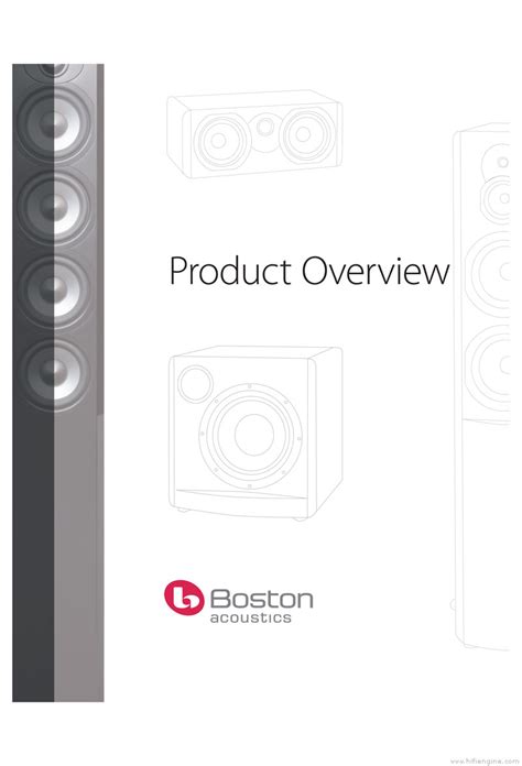 Boston Acoustics Product Overview Product Catalogue | HiFi Engine