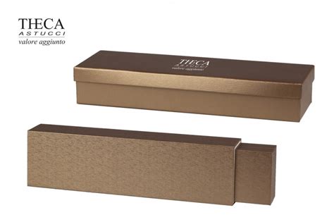 Golden Astuccio Per Bracciale Con Luce Led 240x60x35 Bronzo Astucci