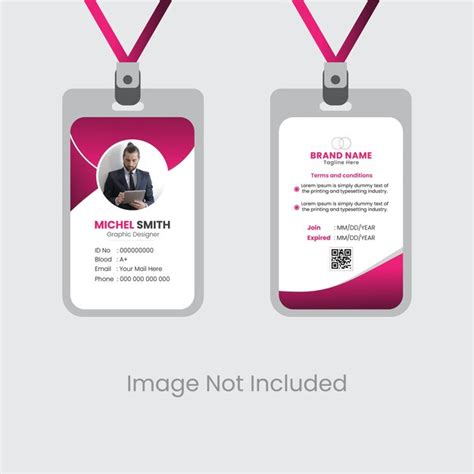 Premium Vector Modern And Clean Business Id Card Template Design