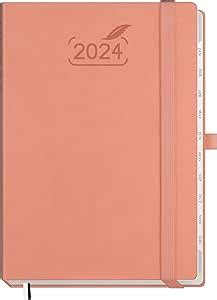 BEZEND 2024 Diary A5 Vertical Week To View Pink 2024 Weekly Planner