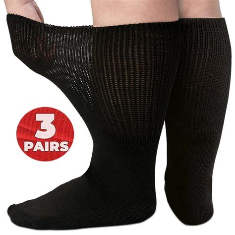 Tancuzo Extra Wide Socks for Swollen Feet,Diabetic Socks for Men Women,Non Slip Socks,Hospital ...