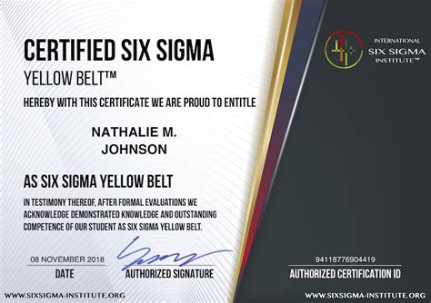 How Hard Is The Six Sigma Yellow Belt Exam - Belt Poster