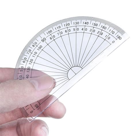 Piece Plastic Protractor Degrees Protractor Grandado