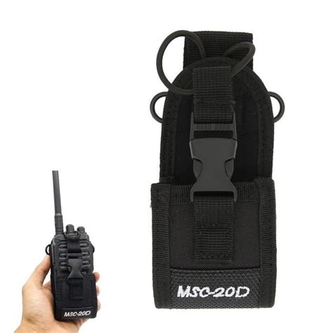 Qiilu Holster Walkie Talkie Adjustable Multifunction Nylon Compatible