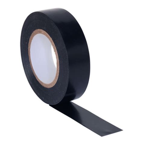 Sealey Itblk Pvc Insulating Tape Mm X Mtr Black Pack Of