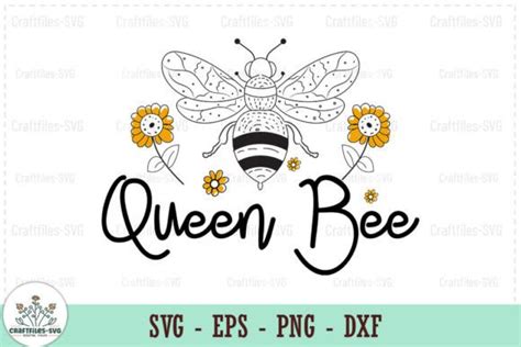 Queen Bee SVG Graphic By Craftfiles SVG Creative Fabrica