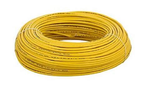 Buy Polycab Sqmm Hr Fr Lsh Lf Electric Wire Yellow M Online At