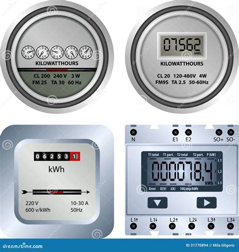 Electric Meter Vector Illustration | CartoonDealer.com #31770894