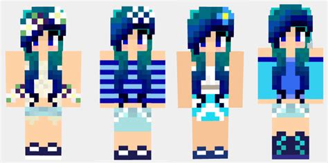 Minecraft Oc Aquas Skins By Ghosthogphantazia On Deviantart