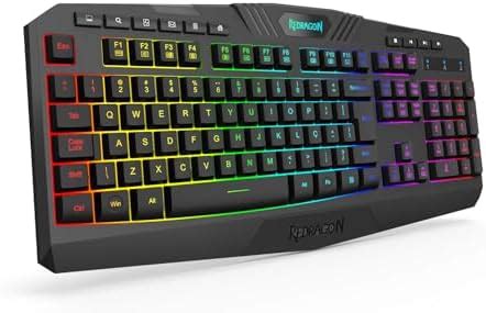 Teclado Gamer Membrana Redragon Karura 2 RGB ABNT2 Preto K502RGB