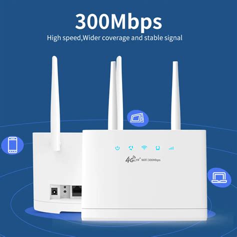 Módem Router R311 Universal Libre 4g Lte Cpe Antena Externa Rj45 Lan Wan Punto De Acceso