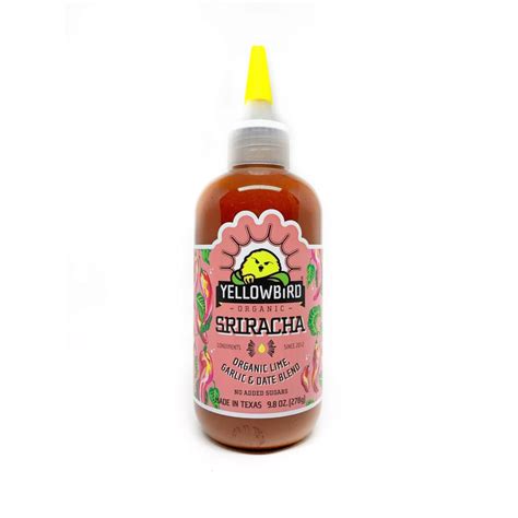 Yellowbird Organic Sriracha Hot Sauce Chilly Chiles