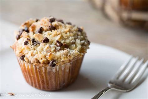 Chocolate-Chip Almond Streusel Topped Muffins - Saving Room for Dessert