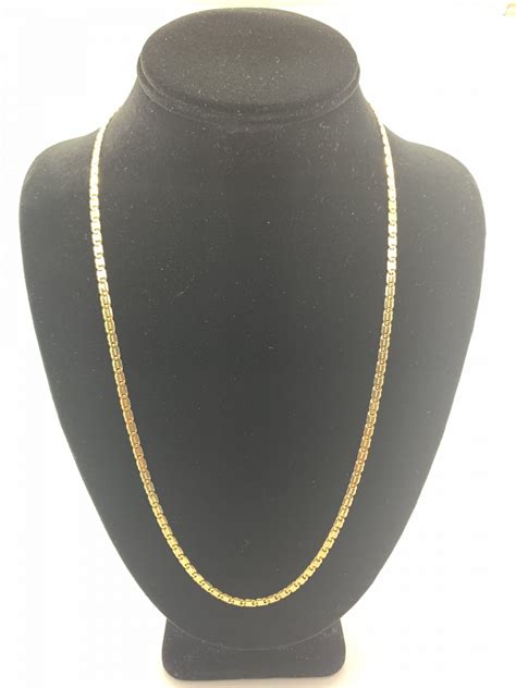 18kt Yellow Gold Italian Chain Gold And Ice Jewelry