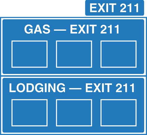 Interstate Exit Sign Clip Art