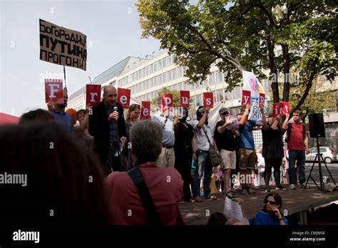 Demonstration To Support Pussy Riot At The Russian Embassy In Berlin