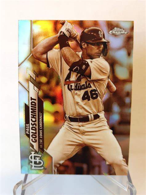 Paul Goldschmidt 2020 Topps Chrome Sepia Refractor 89 St Louis