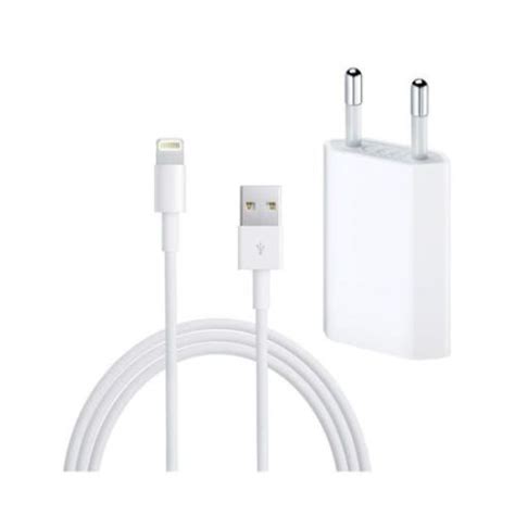 Set Adaptor Si Cablu De Incarcare Pentru Iphone Cu Pini Alb Emag Ro