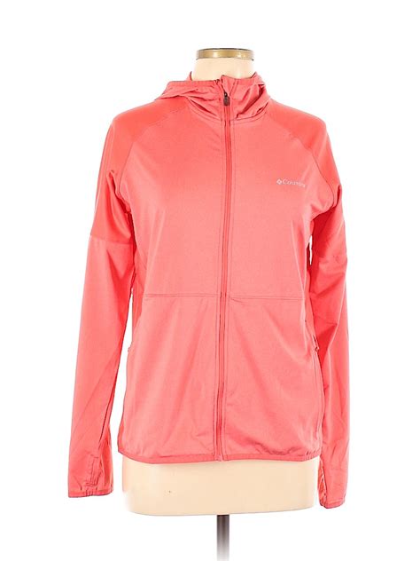 Columbia Solid Pink Zip Up Hoodie Size L 71 Off Thredup