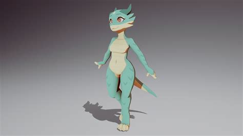 Furry Kobold Base - Download Free 3D model by RhoBoat [ae17d27] - Sketchfab