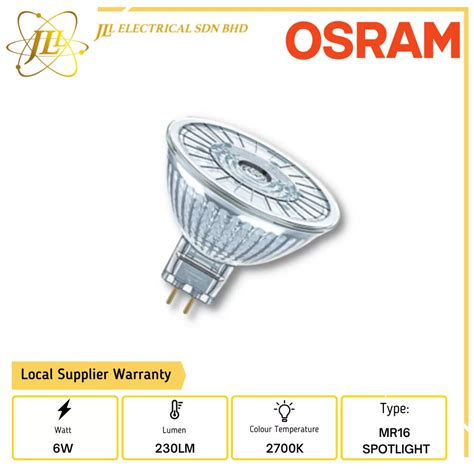 Osram Led Superstar 6w 2700k Dimmable Mr16 Spotlight Osram Osram