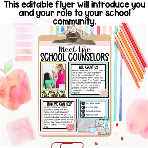 Meet The School Counselor Flyer Music City Counselor