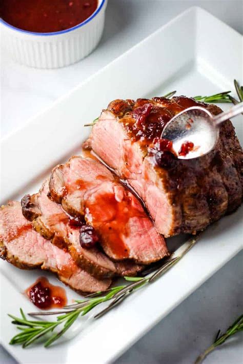 Boneless Pork Loin Roast With Cranberry Orange Glaze Our Happy Mess