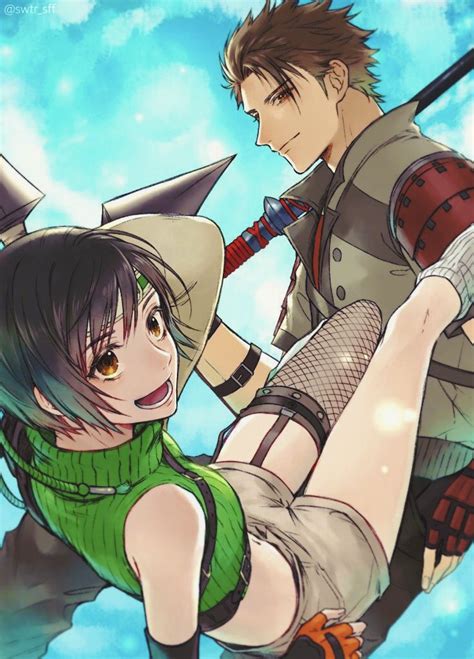 Yuffie Kisaragi And Sonon Kusakabe Final Fantasy And More Drawn By