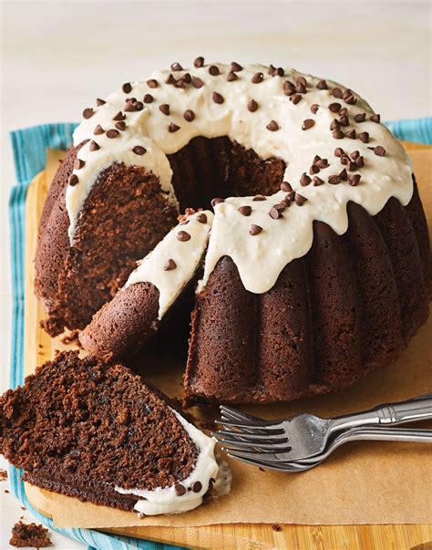 Chocolate Cabbage Bundt Cake With Whipped Cream Cheese Frosting Recipe