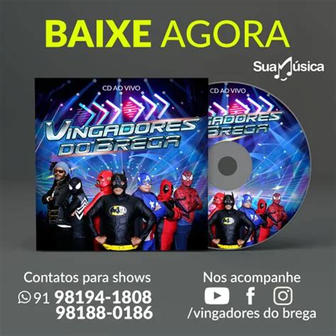 CD PROMOCIONAL VINGADORES DO BREGA AO VIVO Brega Sua Música