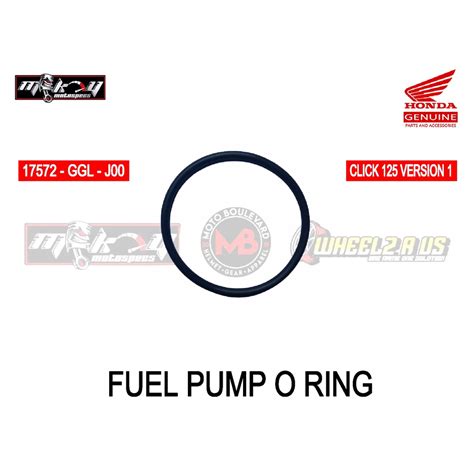 HONDA GENUINE FUEL PUMP O RING FOR CLICK 125 VERSION 1 17572 GGL J00