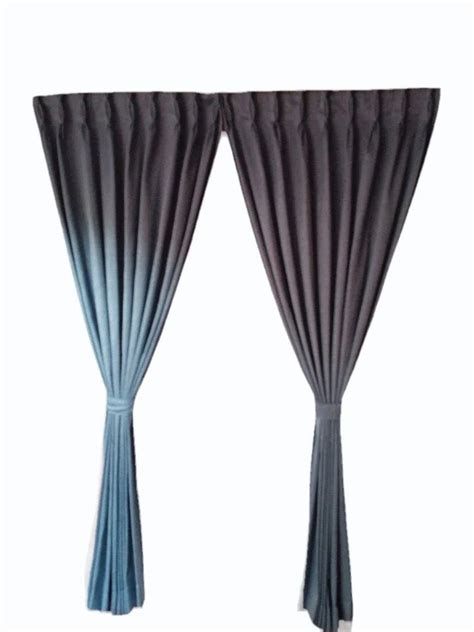 Grey Polyester Window Curtain Set Eyelet Plain At Rs Piece In