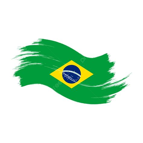 Bandeira Do Brasil Pincel Aquarela Fundo Transparente PNG Brasil Png